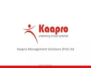 Kaapro Management Solutions (Pvt) Ltd