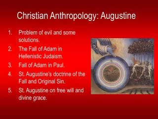 Christian Anthropology: Augustine