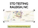 STD Testing Raleigh - slide 1