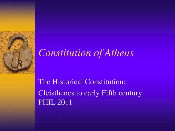 constitution of athens