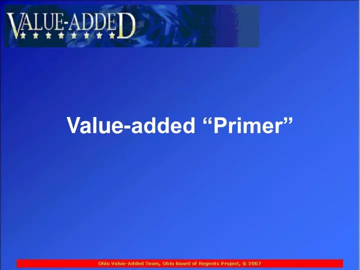 value added primer