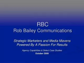 RBC Rob Bailey Communications