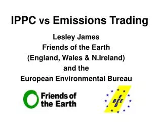 IPPC vs Emissions Trading