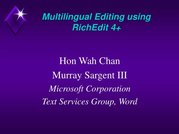 multilingual editing using richedit 4