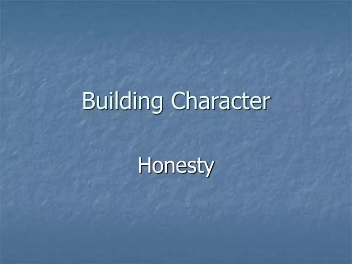 building character