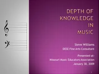 Depth of Knowledge in Music