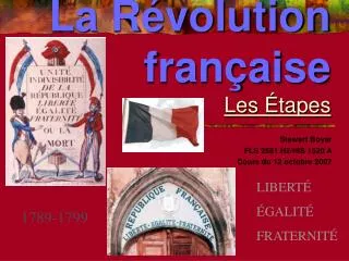 la r volution fran aise les tapes