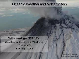 Oceanic Weather and Volcanic Ash