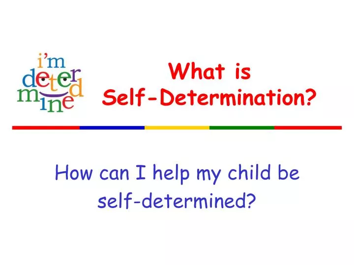 what is self determination