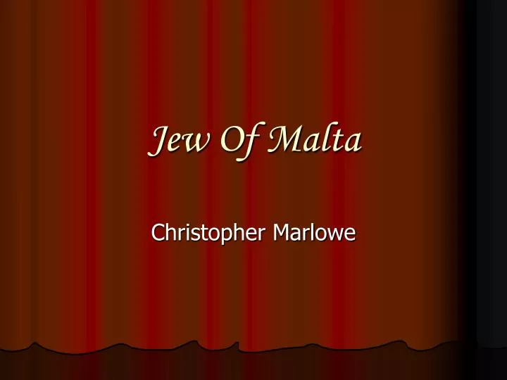 jew of malta
