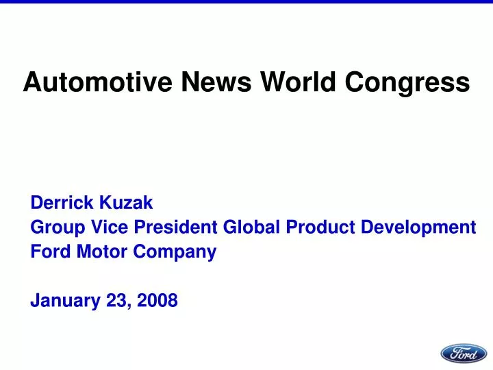 automotive news world congress