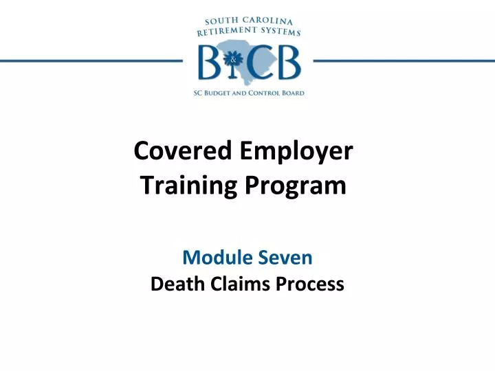 covered employer training program