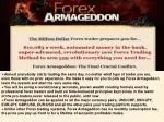 How can you profit from using Forex Armageddon