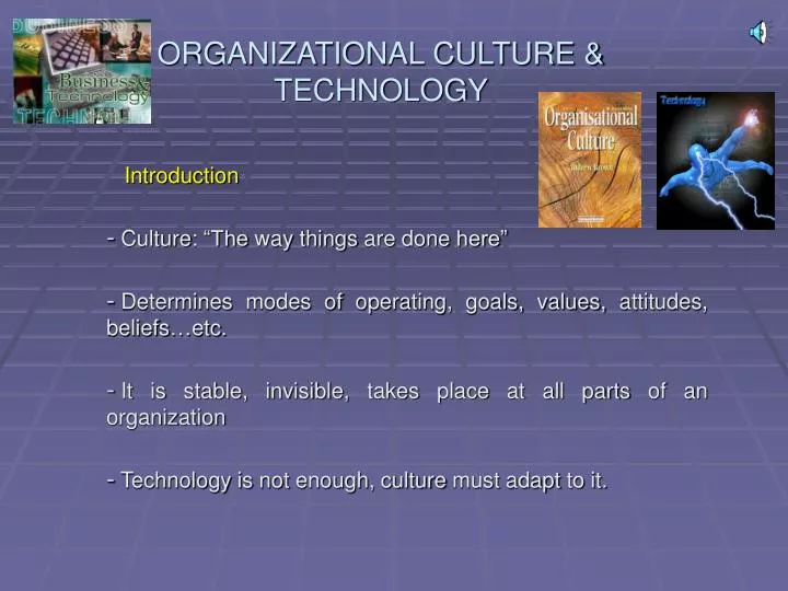 organizational culture technology
