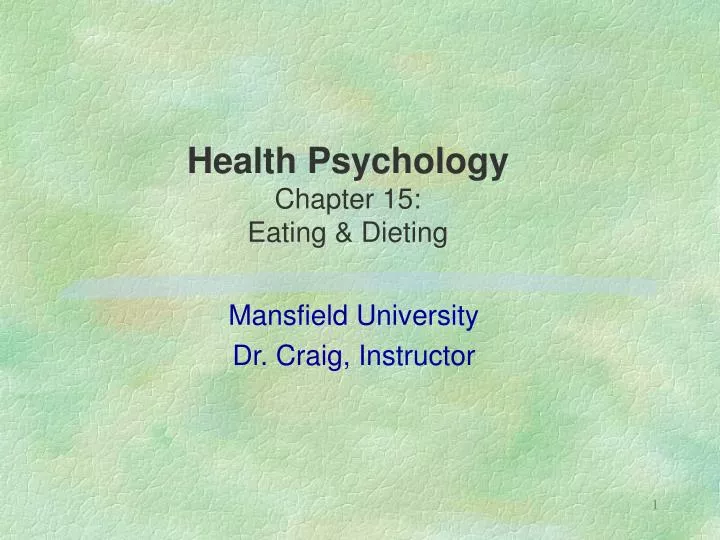 health psychology chapter 15 eating dieting