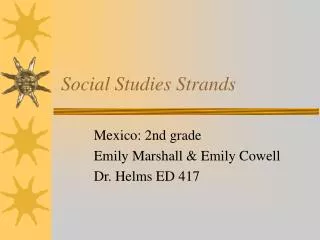 Social Studies Strands