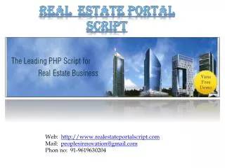 Real Estate Portal Script