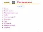Time Management - slide 1