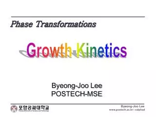 Growth Kinetics