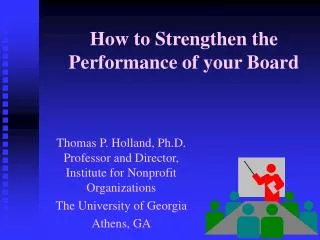 How to Strengthen the Performance of your Board