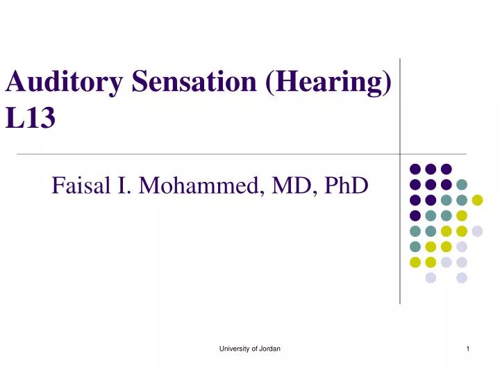 auditory sensation hearing l13