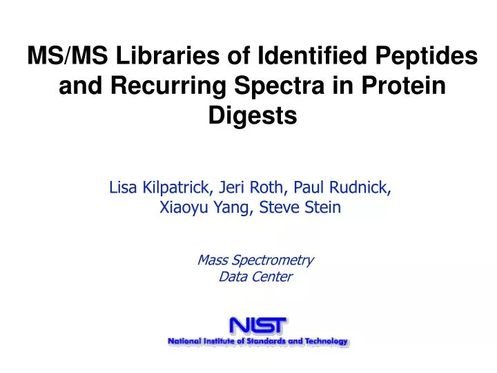 ms ms libraries of identified peptides and recurring spectra in protein digests