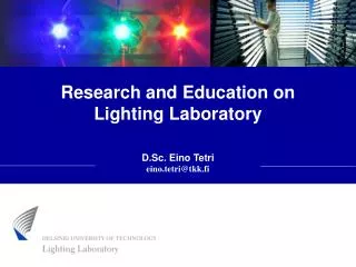 Research and Education on Lighting Laboratory