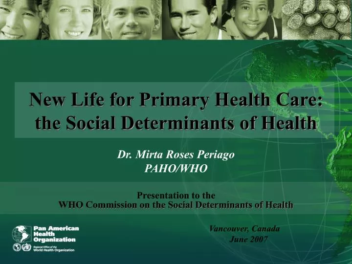 new life for primary health care the social determinants of health