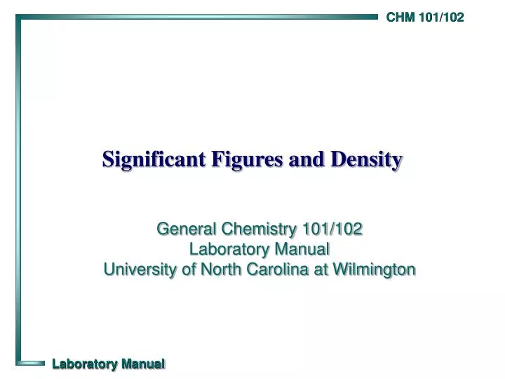 significant figures and density