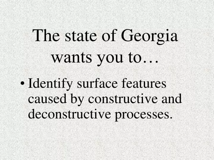 the state of georgia wants you to