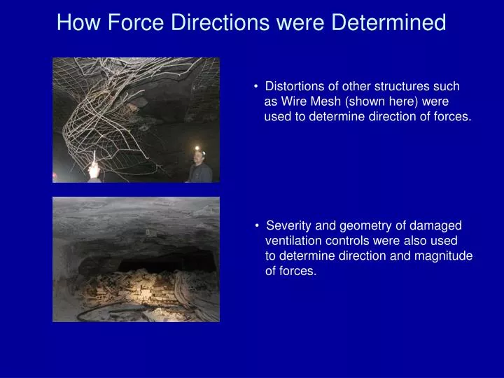 how force directions were determined