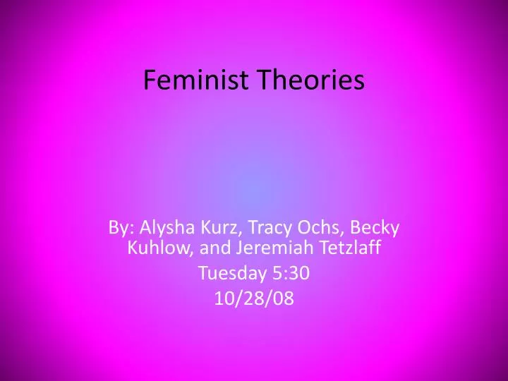 feminist theories