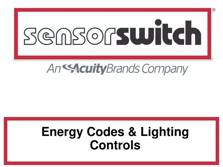 energy codes lighting controls