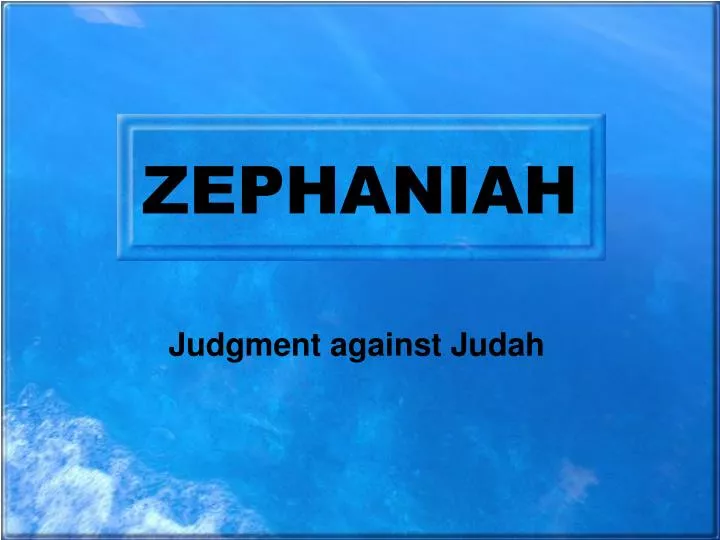 zephaniah