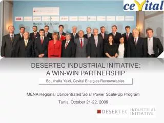 DESERTEC Industrial Initiative: a win-win partnership