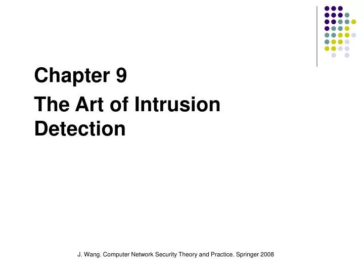 chapter 9 the art of intrusion detection