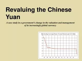 Revaluing the Chinese Yuan