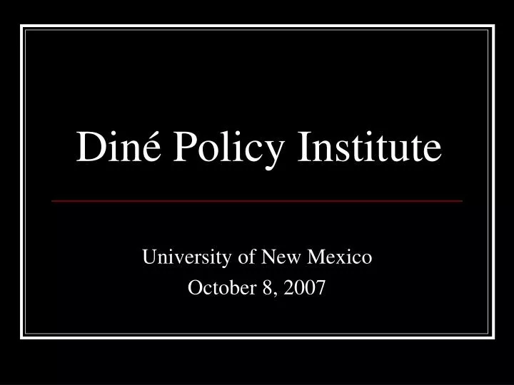 din policy institute