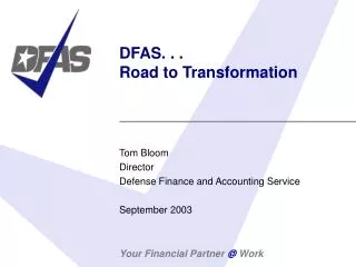 DFAS. . . Road to Transformation