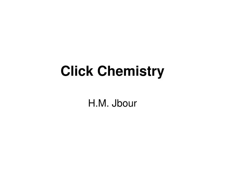 click chemistry
