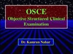 OSCE Objective Structured Clinical Examination - slide 1