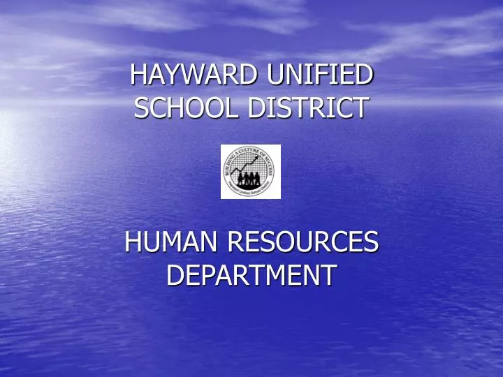 hayward unified school district human resources department
