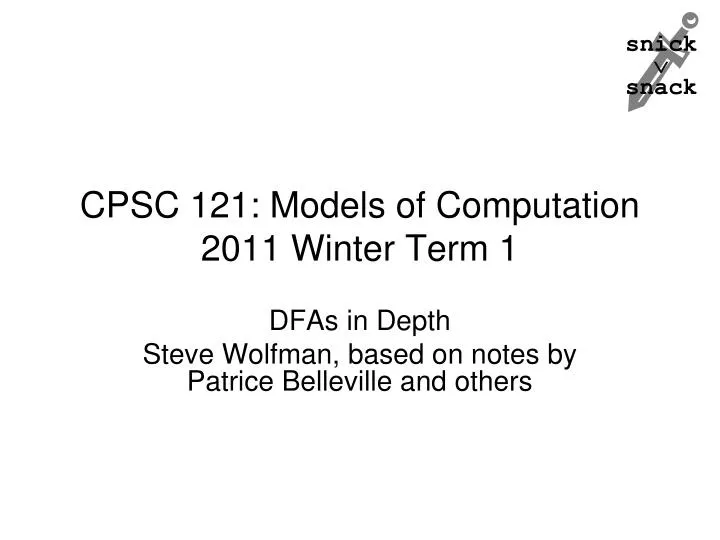 cpsc 121 models of computation 2011 winter term 1