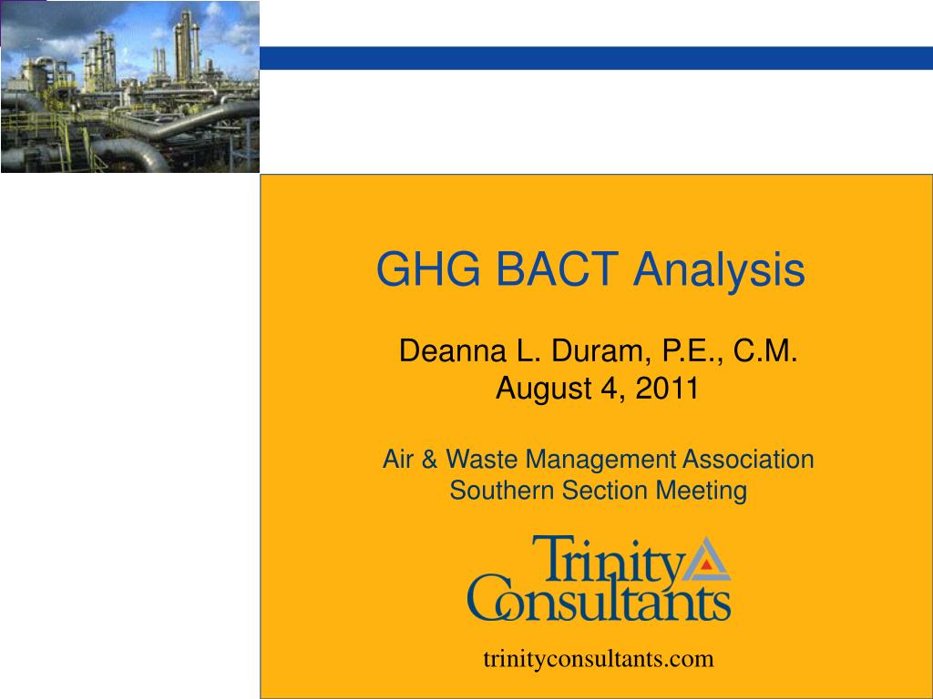 PPT - GHG BACT Analysis PowerPoint Presentation, free download - ID:636135