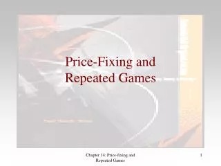 Price-Fixing and Repeated Games