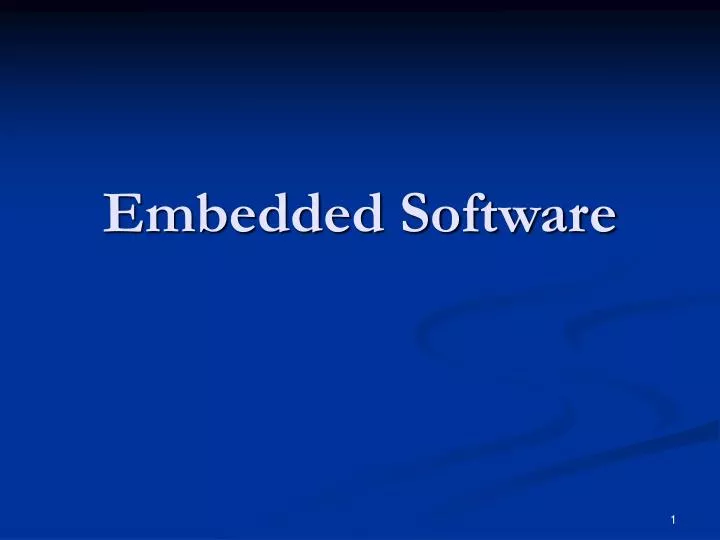 embedded software