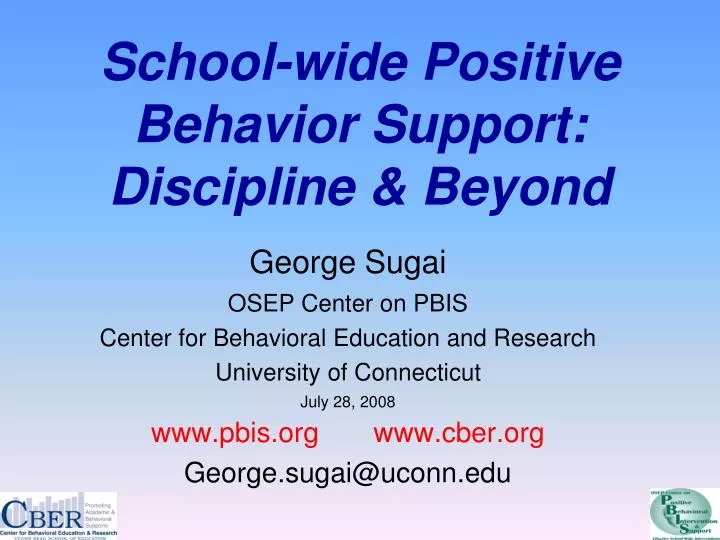 school wide positive behavior support discipline beyond