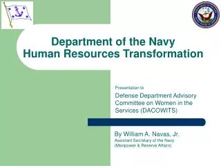 Department of the Navy Human Resources Transformation