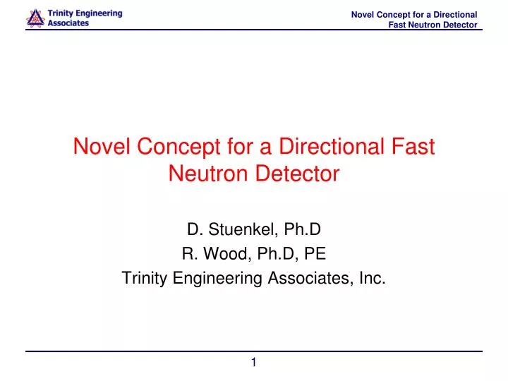 novel concept for a directional fast neutron detector