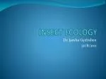 INSECT ECOLOGY - slide 1